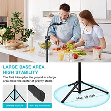 Load image into Gallery viewer, 74" Flexible Phone Tripod, Tall Cell Phone Tripod with Adjustable Gooseneck & Remote, Portable Camera Cellphone Stand for Video Recording, Compatible with iPhone Android, Black_7897