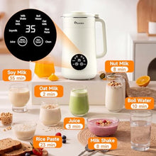 Load image into Gallery viewer, 8-IN-1 IAGREEA Nut Milk Maker Machine, 35 oz Soy Milk Maker, Almond, Oat, Plant Based and Dairy Free Beverages, Juice, 2H Keep Warm Countertop Blender, 12H Delay Start, BPA-Free, Self-Cleaning_770