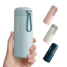 Load image into Gallery viewer, 8 oz Water Bottles Made of 304 Stainless Steel, Small Water Bottles Double Wall Vacuum Insulation for Hot&Cold Drinks, Water Bottle Purse with Carry Handle - 100% Leakproof (Grayish Blue), GrayishBlue_1