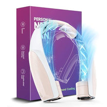 Load image into Gallery viewer, 8000mAh Portable Neck Fan with 6 Powerful Speeds, 20H Runtime Cooling Fan, Champagne_1