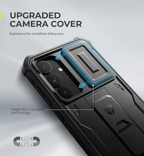 Load image into Gallery viewer, Dexnor for Samsung Galaxy S25 Plus Case with Built-in Slide Camera Cover & Screen Protector & Kickstand,Heavy-Duty Shockproof Rugged Case Full-Body Bumper Cover for Galaxy S25 Plus(2025),Black