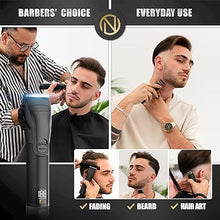 Load image into Gallery viewer, Novah Professional Hair Clippers for Men, Professional Barber Clippers, Electric Mens Cordless Hair Clippers for Barbers Haircut Kit Fade, Maquina de Cortar Cabello