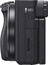 Load image into Gallery viewer, Sony Alpha a6400 Mirrorless Camera: Compact APS-C Interchangeable Lens Digital Camera with Real-Time Eye Auto Focus, 4K Video, Flip Screen & 16-50mm Lens - E Mount Compatible - ILCE-6400L/B, Black