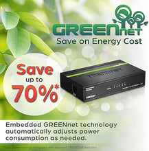 Load image into Gallery viewer, TRENDnet 5-Port Mini Gigabit Switch, TEG-S50g, GREENnet Technology, NDAA + TAA Compliant, Desktop Metal Ethernet Network Switch, 5 x Gigabit Ports, Fanless, Lifetime Protection, Black