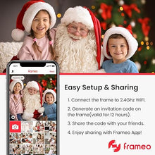 Load image into Gallery viewer, 15.6'' Digital Picture Frame with 1920x1080 IPS Touch Screen, 32GB Frameo WiFi Digital Photo Frame, Share Photos/Videos and Send Best Wishes via Free App