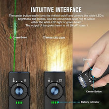 Load image into Gallery viewer, OLIGHT Arkfeld Flat Flashlight 1000 Lumens Dual Light Source EDC Lights with Green Beam and White LED Combo, with Rechargeable Built-in Battery for Outdoors, Emergency, Work (Black Cool White)