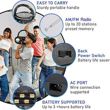 Load image into Gallery viewer, Pyle Portable CD Player Bluetooth Boombox Speaker - AM/FM Stereo Radio & Audio Sound, Supports CD-R-RW/MP3/WMA, USB, AUX, Headphone, LED Display, AC/Battery Powered, Camouflage - Pyle PHCD55.5