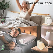 Load image into Gallery viewer, AIRIVO Sunrise Alarm Clock for Bedrooms, Moon Night Light Clock Wake Up Light for Kids Teens,White Noise Sound Machine,15 Sounds Dual Alarms for Heavy Sleepers, Cute Alarm Clock for Preppy Room Decor