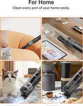 Load image into Gallery viewer, ruwa Car Vacuum Cleaner Handheld Vacuum Cordless, Hand Vacuum Rechargeable with 14000PA High Power, 2 Speeds, 300ml Dust Cup, Lightweight, Portable Mini Vacuum for Car, Home and Pet Hair(Black)