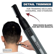 Load image into Gallery viewer, Wahl Micro Groomsman Battery Personal Trimmer for Hygienic Grooming with Rinseable, Interchangeable Heads for Eyebrows, Neckline, Nose, Ears, & Other Detailing - 05640-600