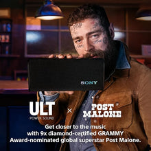 Load image into Gallery viewer, Sony ULT Field 3 Wireless Portable Bluetooth Speaker, IP67 Waterproof, Dustproof, Rustproof, and Shockproof with Enhanced Bass, 24 Hour Battery and Shoulder Strap (SRSULT30W), Off White