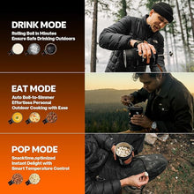 Load image into Gallery viewer, Electric Kettle Pot, French Press Coffee Maker, Small Portable Travel Water Boiler Cooker, 30 oz Electric Tea Kettle for boiling water, Popcorn Maker, Camping RV Essentials