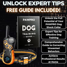Load image into Gallery viewer, Dog Shock Collar with Remote, Unmatched 4-Mile Range, Night-Light Mode, Training Guide Included, 124 Training Levels & 4 Modes, Beep Vibration Shock, Waterproof Rechargeable, Fits All Dogs, US Tech