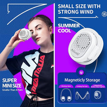 Load image into Gallery viewer, Alioth Portable Neck Fan - Hands Free, Bladeless, 360° Rotatable Battery Operated Wearable Personal Fan, 3 Speeds Cooling, Rechargeable, Leafless, Headphone Design, Mini USB Powered Desk Fan