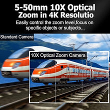 Load image into Gallery viewer, USB Camera 4K Ultra HD Webcam with 5-50mm Varifocal Lens USB Camera High Resolution 3840P Optical Web Camera,Manual Zoom Conference Webcam Support OPENCV on Mac/Window/Linux