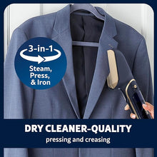 Load image into Gallery viewer, Conair Steam Stylist with Fabric Shaver, Extra Water Tank, and Storage Bag - Amazon Exclusive | Press Iron & Steamer - Great for Home, Office, or Travel | 3-in-1 Steam Iron for Quick Wrinkle Removal