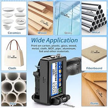 Load image into Gallery viewer, Handheld Inkjet Printer Gun MS-Z10 with 42ml Quick-Drying Ink Cartridge Portable Handheld Printer for Text/Barcode/Logo/QRCode/Counter/Batch Number/Date Coder(Printing Height: 0.08-0.5Inch)