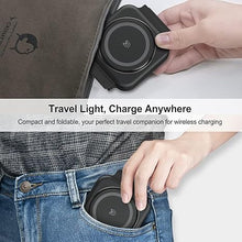 Load image into Gallery viewer, Wireless Charging Station for Apple Multiple Devices - 3 in 1 Foldable Magnetic Wireless Charger - Travel Charging Pad for iPhone 16 15 14 13 12 Pro Max Plus Watch & AirPods (Black)