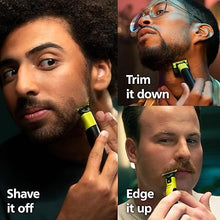 Load image into Gallery viewer, Philips Norelco OneBlade 360 with Connectivity Hybrid Face, Electric Beard Trimmer, Shaver with 360 Blade Tech & 1hr Fast Charge, 1x360 Blade, & 5-in-1 Comb, QP4530/90