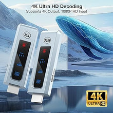 Load image into Gallery viewer, Wireless Hdmi Transmitter and Receiver, Wireless HD Extender Plug & Play Portable 2.4G/5G with LED Screen Wireless Hdmi Kit for Streaming Video and Audio to Monitor from Laptop/Pc/Tv Box/Projector