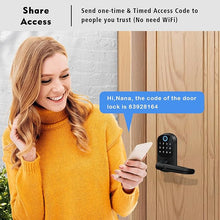 Load image into Gallery viewer, Keypad Door Lock with Handle, VOLIBeL Keyless Entry Door Lock, Smart Fingerprint Door Lock for Front Door, Electronic Digital Door Lock, Smart Lock with App & Security Deadlocking