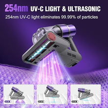 Load image into Gallery viewer, Mattress Vacuum Cleaner with Dust Smart Sensor, Bed Vacuum Cleaner with UV Light& Hot Wind, 16Kpa Suction 500W & 45000Rpm BrushRoll Rotation & Ultrasonic Tech & 0.6L Dust Cup,Corded