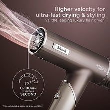 Load image into Gallery viewer, Shark SpeedStyle Pro Flex Professional Performance High-Velocity Hair Dryer System with Scalp Shield & IQ Speed Styling and Drying Suite, Lightweight, Ionic, No Heat Damage, Mocha Silver, HD542