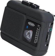 Load image into Gallery viewer, JENSEN MCR-60 MCR-60 Portable Personal Cassette Player/Recorder with AM/FM Radio, Bluetooth, and Earbuds, Black