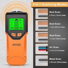 Load image into Gallery viewer, Stud Finder Wall Scanner - 5 in 1 Stud Finder Tool w/Microprocessor Chip and HD LCD Display, Stud Detector Beam Finders for the Center and Edge of Wood AC Wire Metal Studs Joist Pipe (Tangerine)