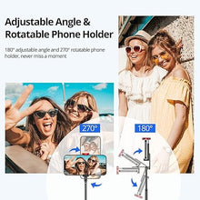 Load image into Gallery viewer, ATUMTEK Selfie Stick Tripod, Extendable 3 in 1 Aluminum Bluetooth Selfie Stick with Wireless Remote and Tripod Stand for iPhone 16/15/14/13/12/11 Pro Max/XS Max/XS/XR/X/8/7, Samsung Smartphones Red