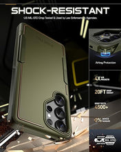 Load image into Gallery viewer, Poetic Neon Case for Samsung Galaxy S25 Ultra 5G, Dual Layer Heavy Duty Rugged Lightweight Slim Shockproof Protective Cover Phone Case, Military Green