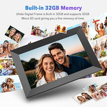 Load image into Gallery viewer, Uhale 10.1" Digital Picture Frame with 32GB Storage Support SD Card, Electronic Photo Frames with 1280x800 HD IPS Touch Screen, Instantly and Securely Share Memories, Send Wishes from Anywhere