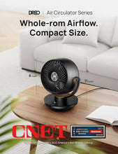 Load image into Gallery viewer, Dreo Fan for Bedroom, Desk Air Circulator Fan with Remote, 11 Inch Table Fans for Whole Room, 60ft Powerful Airflow, 120° Vertical Manual +90° Oscillating Fan, 4 Speeds, 8H Timer, Quiet Fan, Home