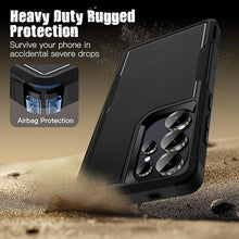 Load image into Gallery viewer, JETech Case for Samsung Galaxy S25 Ultra 5G, Heavy Duty Dual-Layer Protection, Rugged Tough Shockproof Phone Cover with Matte Design (Titanium Black)