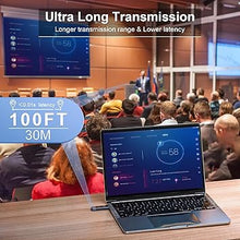 Load image into Gallery viewer, Wireless HDMI Transmitter and Receiver, 4K Decode 1080P Output, Wireless HDMI Sender Extender, Metal Housing, LED Display, 100FT Range, 2.4G&5G, for PC/DV/HDTV/Projector/TV Box, No Need App/Bluetooth