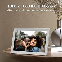 Load image into Gallery viewer, Digital Picture Frame WiFi, 15.6 Inch Frameo Digital Photo Frame, 32GB Memory, 1920*1080 IPS HD Touch Screen, Auto-Rotate, Share Pictures Video Instantly, Gift for Mom, Wedding, Birthday, Anniversary