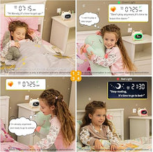 Load image into Gallery viewer, Kids Alarm Clock Ok to Wake Alarm Clock for Kids, Toddlers Night Light Clock for Bedroom, Cat Alarm Clock with Sleep Training and Sound Machine, Birthday Gift for Boy Girls Children