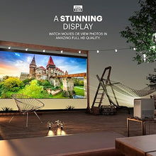 Load image into Gallery viewer, KODAK FLIK HD10 Smart Projector | Android TV 1080P FHD Video Projection System with Google Assistant, Wi-Fi, Bluetooth 5.0, HDMI, USB, Aux & Built-in dual 5W Speakers | iOS & Android