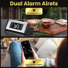 Load image into Gallery viewer, 800FT Wireless Meat Thermometer,Digital Cooking Thermometer with 1 Probes-Wireless Rechargeable, Alarm Function,Instant Read Food Thermometer with iOS & Android App,for Grilling Smoking Oven BBQ