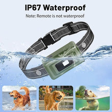 Load image into Gallery viewer, Shock Collar for Dogs - 4265ft Waterproof Training Collar with Flashing Light for Small Medium Large Dogs with Rechargeable Remote, Beep (1-8), Vibration(1-16), Safe Shock(1-99) (Green)