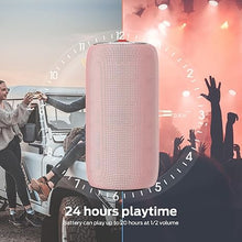 Load image into Gallery viewer, Monster S310 Upgraded Bluetooth Speaker, Portable Bluetooth Speaker, 30W True Wireless Stereo Pairing Deliver Dynamic Sound, IPX6 Waterproof, Bluetooth 5.2 Built-in Mic, 24H, for Family Outdoor Pink