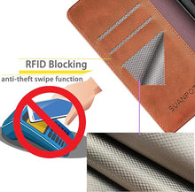 Load image into Gallery viewer, SUANPOT Compatible with iPhone 16 Pro Max 6.9" Wallet case with RFID Blocking Credit Card Holder,Flip Book PU Leather Protective Cover Women Men for Apple 16 Pro Max Phone case Light Brown