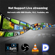 Load image into Gallery viewer, 1080P HDMI Video Capture Card HD Game Recorder Compatible with Xbox One/360/ PS4/ Wii U/Nintendo Switch and Support Mic in for Commentary - No PC Required