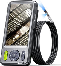Load image into Gallery viewer, 5mm Dual Lens Inspection Camera, Teslong Borescope with LED Light, HD Industrial Endoscope, 5" IPS Screen, Waterproof Video Scope Camera, Flexible Cable for Home/Automotive/Pipe/Car/Wall(5FT)