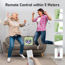 Load image into Gallery viewer, CD Player Portable Bluetooth 5.1 Desktop CD Player with HiFi Sound Speakers,Remote Control,Dust Cover,LED Display,Boombox FM Radio,USB/AUX for Home,Kids (Green)