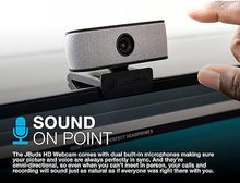 Load image into Gallery viewer, JLab JBuds Cam USB HD Webcam, Black with Optional White Faceplate, 1080P/30 FPS, 2.1 Megapixels, Auto-Focus, Dual Omni-Directional Microphones, Compatible with PC, Mac and Chromebook