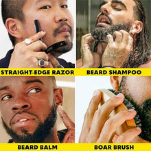 Load image into Gallery viewer, The Beard Club Mens Grooming Kit & PT45 Beard Trimmer for Men - Professional Cordless Electric Beard Hair & Moustache Trimmer, Straight Razor, Beard Shampoo, Balm, Beard Brush & Comb - Beard Kit Gift