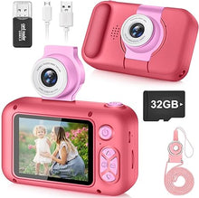 Load image into Gallery viewer, Kid Camera,Camera for Kid,2.4in IPS Screen Digital Camera,180°Flip Len Student Camera,Children Selfie Camera with Playback Game,Christmas/Birthday Gift for 4 5 6 7 8 9 10 11 Year Old Girl Boy
