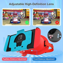 Load image into Gallery viewer, DEVASO Upgraded VR Headset for Nintendo Switch & Switch OLED, Switch Virtual Reality Glasses with Adjustable HD Lenses and Comfortable Head Strap, Labo VR Kit 3D Goggles for Switch Accessories