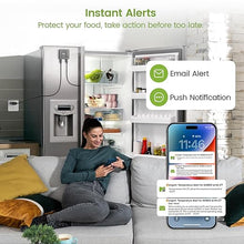 Load image into Gallery viewer, WiFi Thermometer with Freezer Alarm, Digital Freezer Thermometer, Email Alert, App Notification, 2-Years Data Export, Remote App Monitor for Freezer, Refrigerator, Fish Tank (Need Power Supply)
